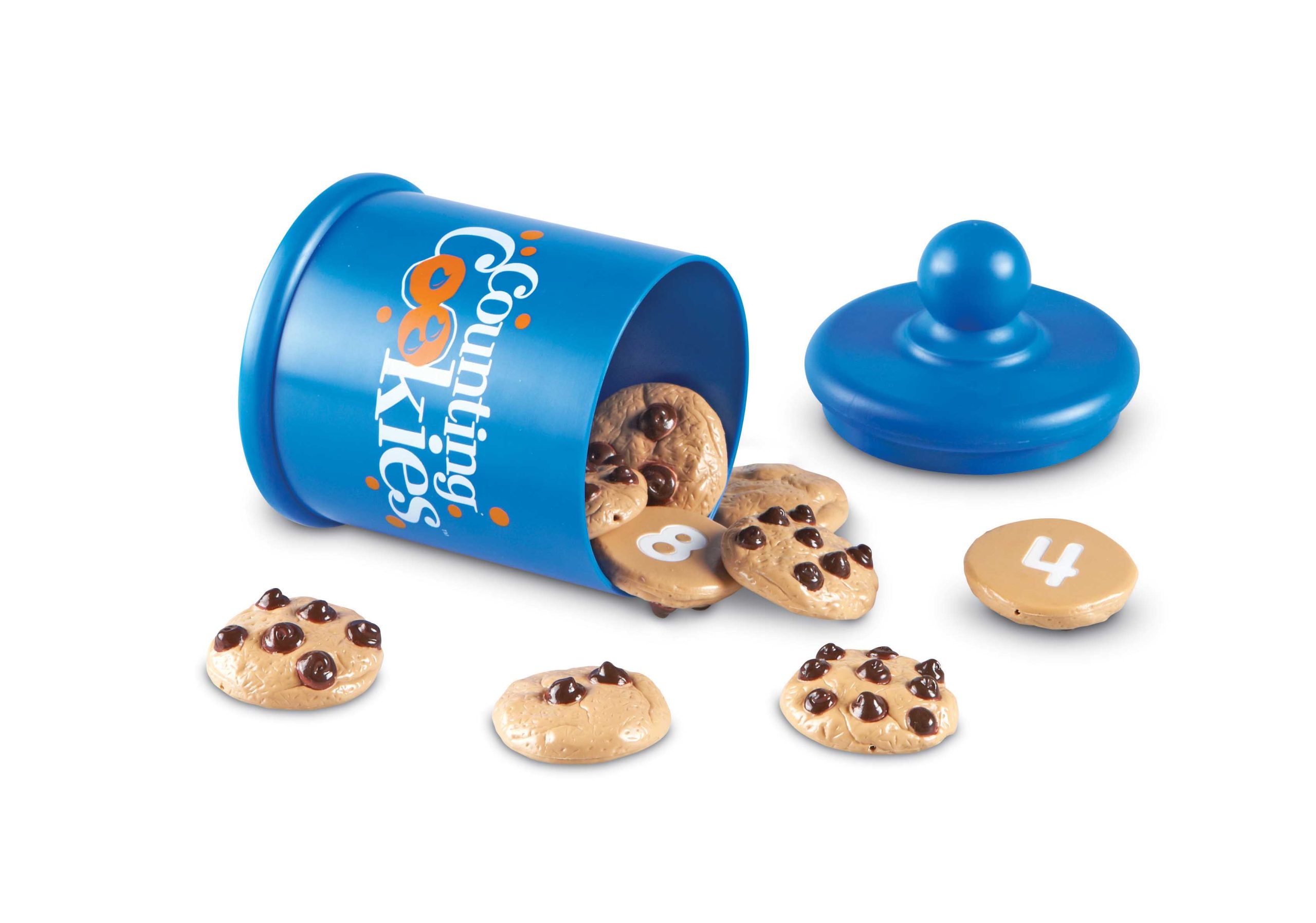 Smart Snacks Counting Cookies set with numbered cookies and jar