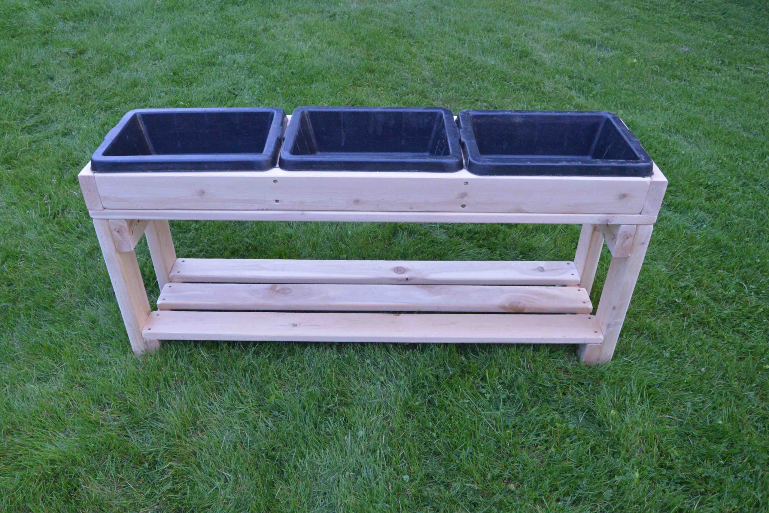 3 Bin Outdoor Sensory Table