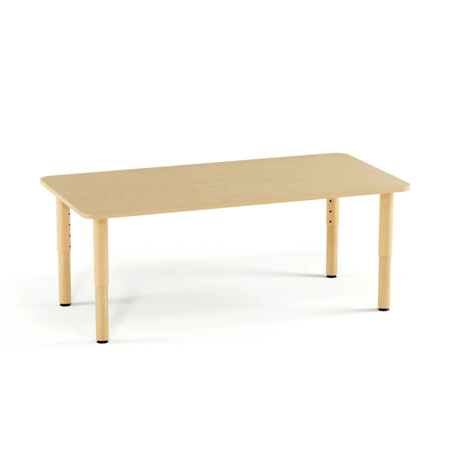 Environ Adjustable Table - Rectangle; Maple