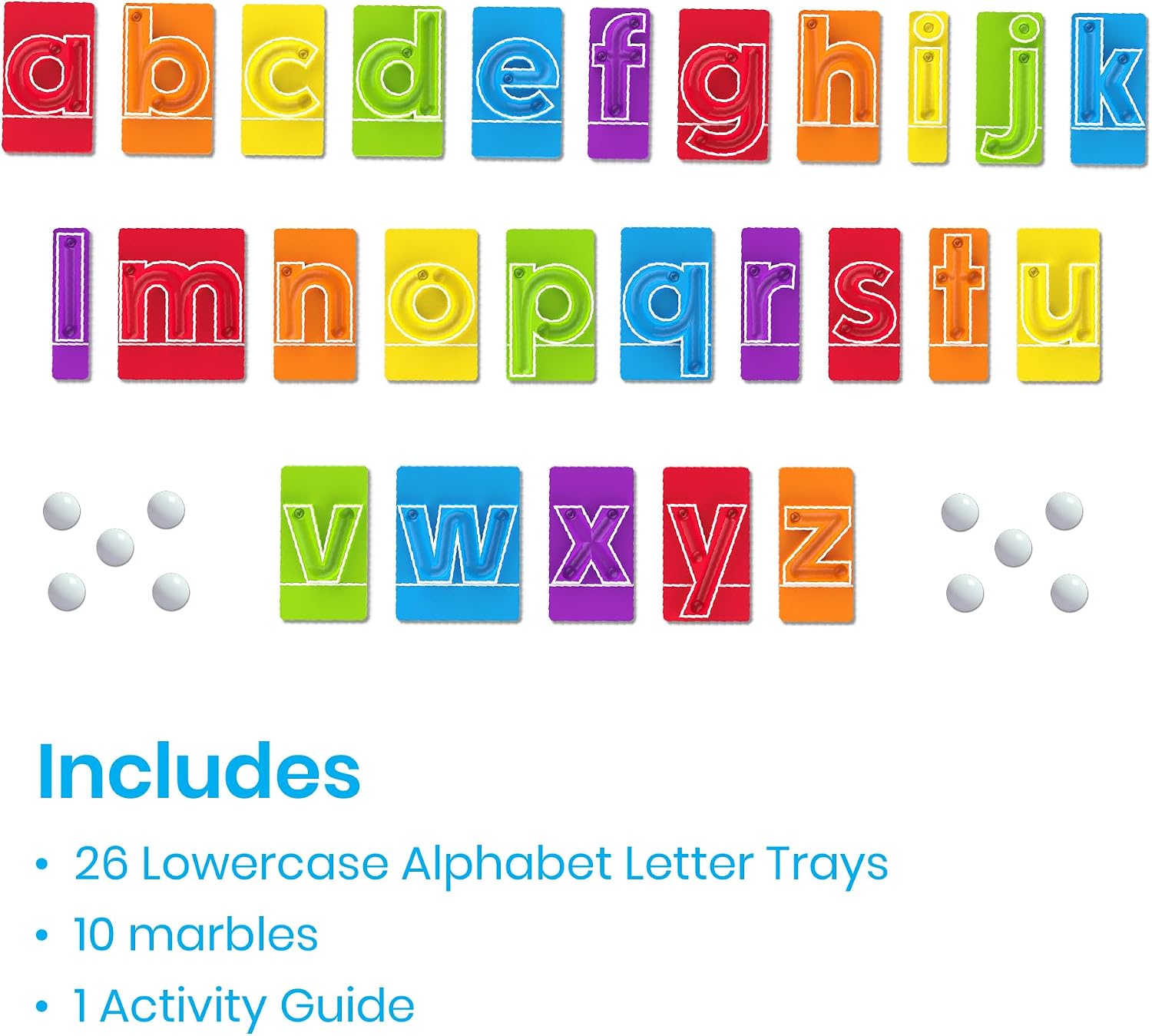 MarbleTracers, Lowercase Letters - 30pc - Image 2