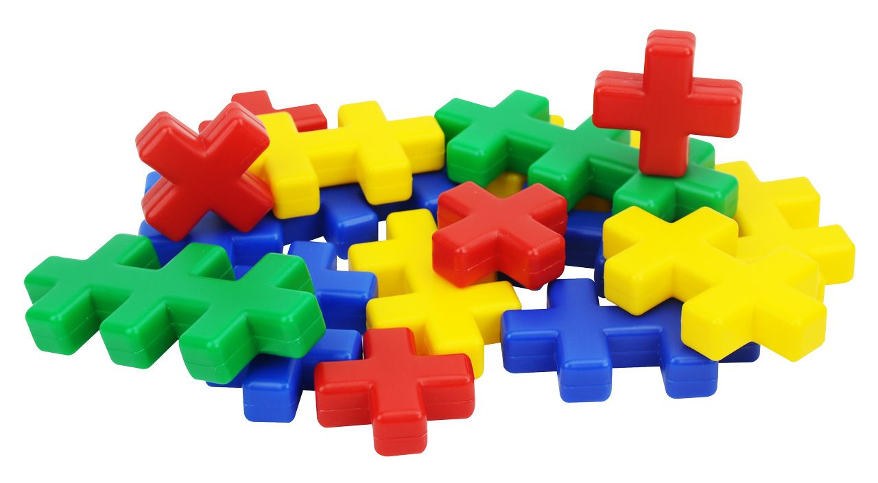Chunky Plus-Puzzle Shape Set -120pcs